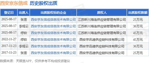 西安京東信成股權出質，涉及金額45萬元，聚焦技術咨詢服務